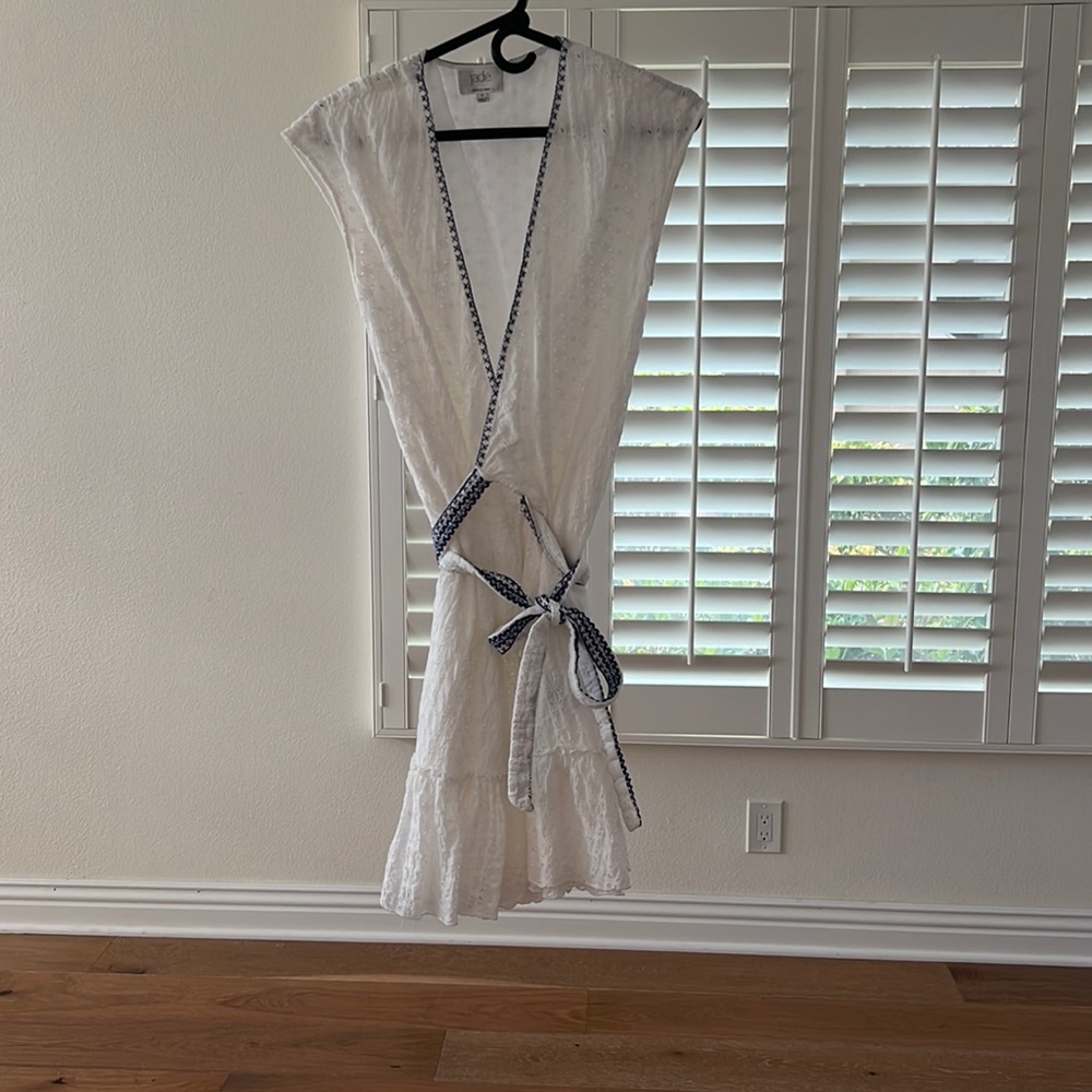 Johnny Was, Wrap Dress, Eyelet